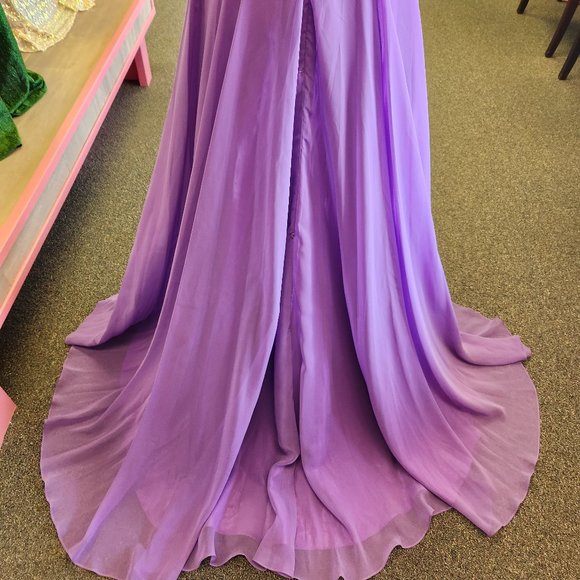 Mori Lee 95005 Deep Lavender Size 4 Prom/Evening Formal - Picture 6 of 6
